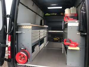 Laimer Hydraulik Service Werkstattwagen - Einblick Hintertür